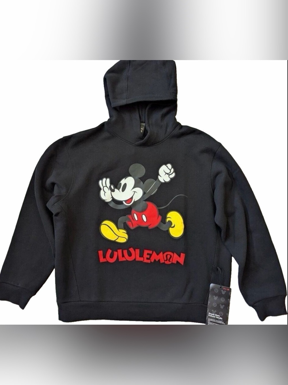 NWT LULULEMON MENS XLARGE STEADY STATE PULLOVER HOODIE*DISNEY BLACK AUTHENTIC